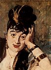 Woman with Fans [detail] by Eduard Manet